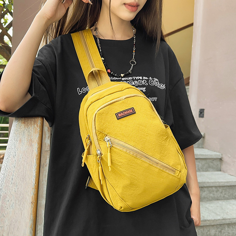 Jednobojna crossbody torba za vanjsku vožnju biciklom, sportski fitness ruksak, vodootporna svakodnevna mala torba, moderna
