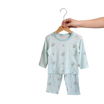Nyári Lyocell hűsítő gyerekeknek szett, vékony Tencel anyag, 3/4-ujjú pizsama