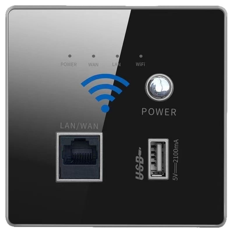 86-os típusú falra szerelt router- és Wi-Fi panel otthonra és szállodákba