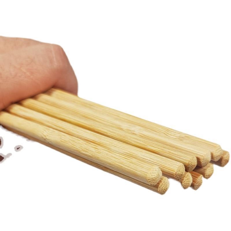 Bețișoare de unică folosință din bambus carbonizat, ambalate individual, îngroșate pentru utilizare comercială și pentru comenzi la pachet