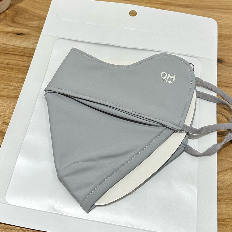 Γυναικεία μάσκα UV προστασίας από ice-silk, αναπνεύσιμη με μισή κάλυψη, για εξωτερικό ποδηλασία και οδήγηση