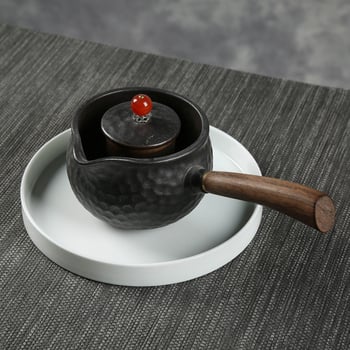 Set Gongfu din porțelan alb – accesorii pentru ceai: suport mic pentru ceainic și tavă; tavă japoneză minimalistă pentru infuzie uscată, tavă pentru gustări și fructe