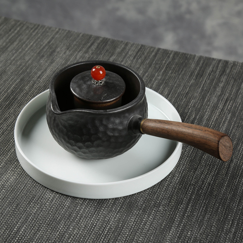 Set Gongfu din porțelan alb – accesorii pentru ceai: suport mic pentru ceainic și tavă; tavă japoneză minimalistă pentru infuzie uscată, tavă pentru gustări și fructe