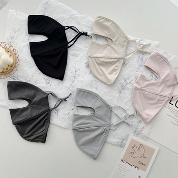 Maska za cijelo lice za zaštitu od sunca, žene, ljeto, UV zaštita, ice silk materijal, prozračna maska za vanjsku vožnju bicikla