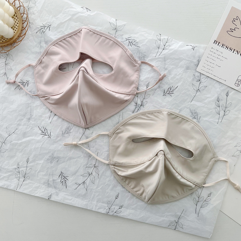Maska za cijelo lice za zaštitu od sunca, žene, ljeto, UV zaštita, ice silk materijal, prozračna maska za vanjsku vožnju bicikla