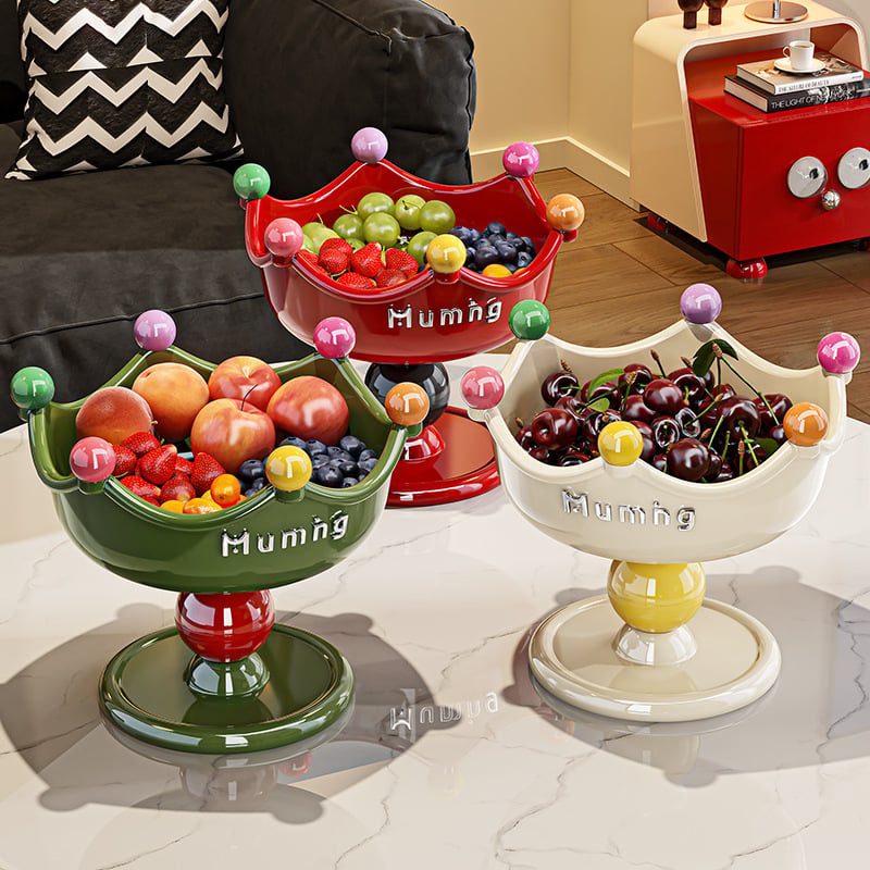 Dopamine tavă de fructe cu două niveluri, înălțată, cu drenaj, pentru sufragerie, decor creativ pentru gustări și bomboane