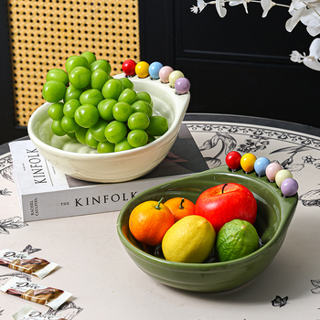 Platou pentru fructe cu furculiță, pentru living și uz casnic, platou de fructe de înaltă calitate, set creativ de furculițe pentru fructe