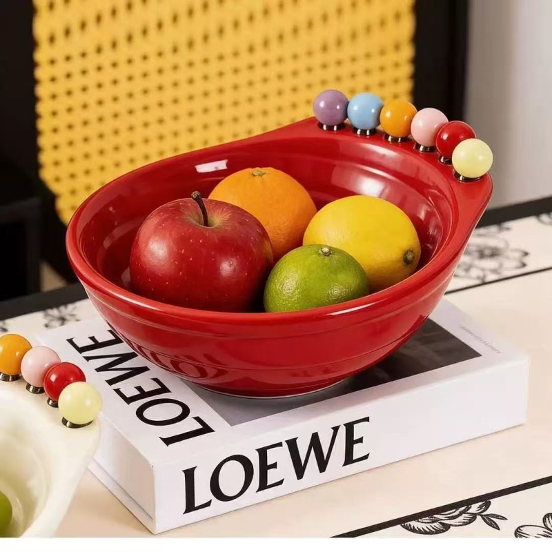 Platou pentru fructe cu furculiță, pentru living și uz casnic, platou de fructe de înaltă calitate, set creativ de furculițe pentru fructe