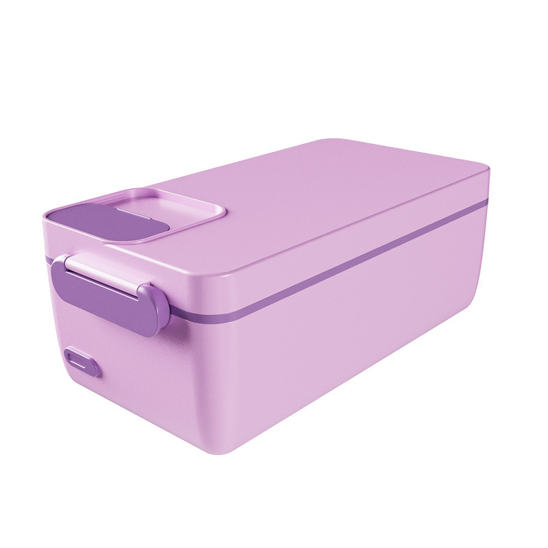 Cutie de prânz electrică cu compartiment interior detașabil din oțel inox, izolație, pentru birou și camping