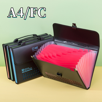 Dosar acordeon A4 cu 13 buzunare FC, capacitate mare pentru documente și partituri