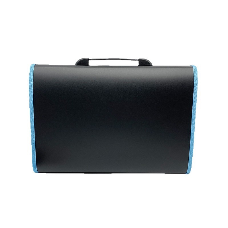 Dosar A4 cu margini colorate, organizator acordeon cu 13 compartimente, capacitate mare pentru documente și birou