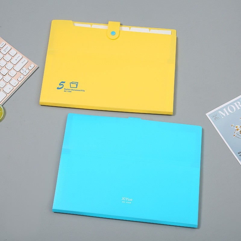 Dosar acordeon PP multicolor pentru documente A4, organizare teste și teme pentru elevi, capacitate mare, multifuncțional.