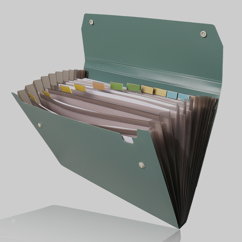 A4 organizator de fișiere PP impermeabil, cu 12 compartimente