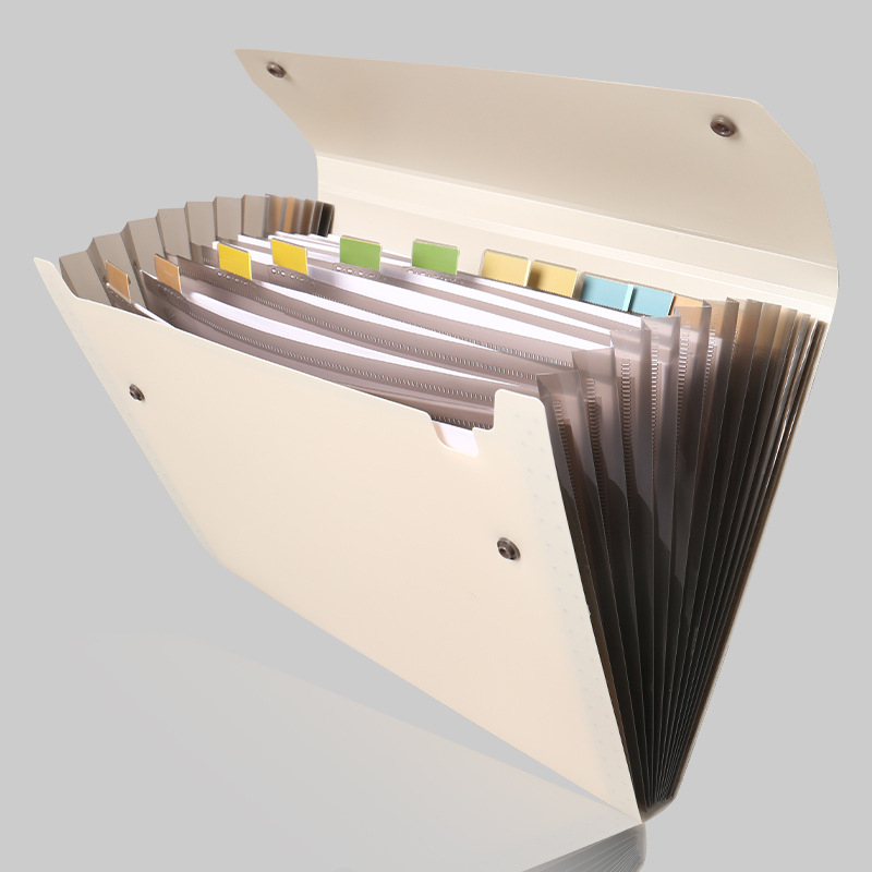 A4 organizator de fișiere PP impermeabil, cu 12 compartimente