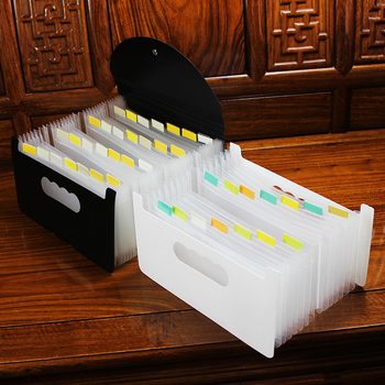 Organizator A6 mini acordeon, dosar de documente cu mai multe compartimente, husă compactă pentru chitanțe și papetărie
