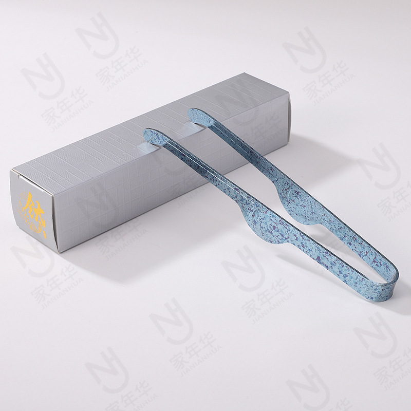 Set cu cuțit de ceai din titan pur și clips pentru ceai – portabil, antiderapant, accesorii de ceai de înaltă calitate într-o cutie cadou