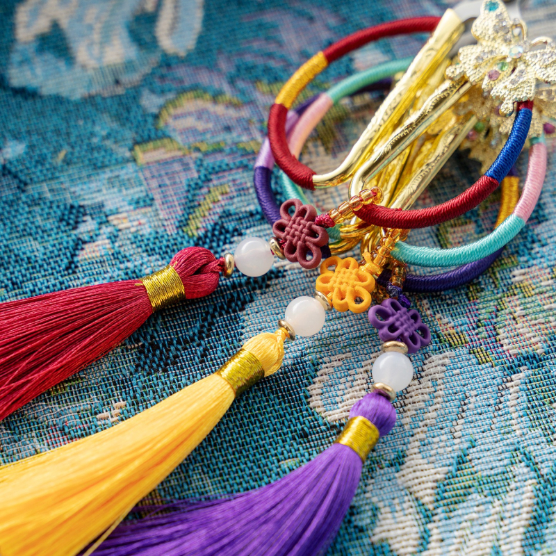 Foarfece de ceai cu ciucuri, în stil tradițional chinezesc, pentru ceremonia ceaiului, mici foarfece pentru pliculețe de ceai, accesorii pentru ceremonia ceaiului
