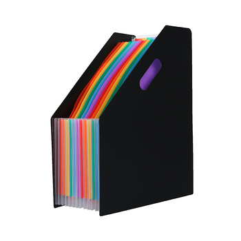 Fișier acordeon vertical A4, deschidere în unghi, capacitate mare pentru organizarea documentelor studențești