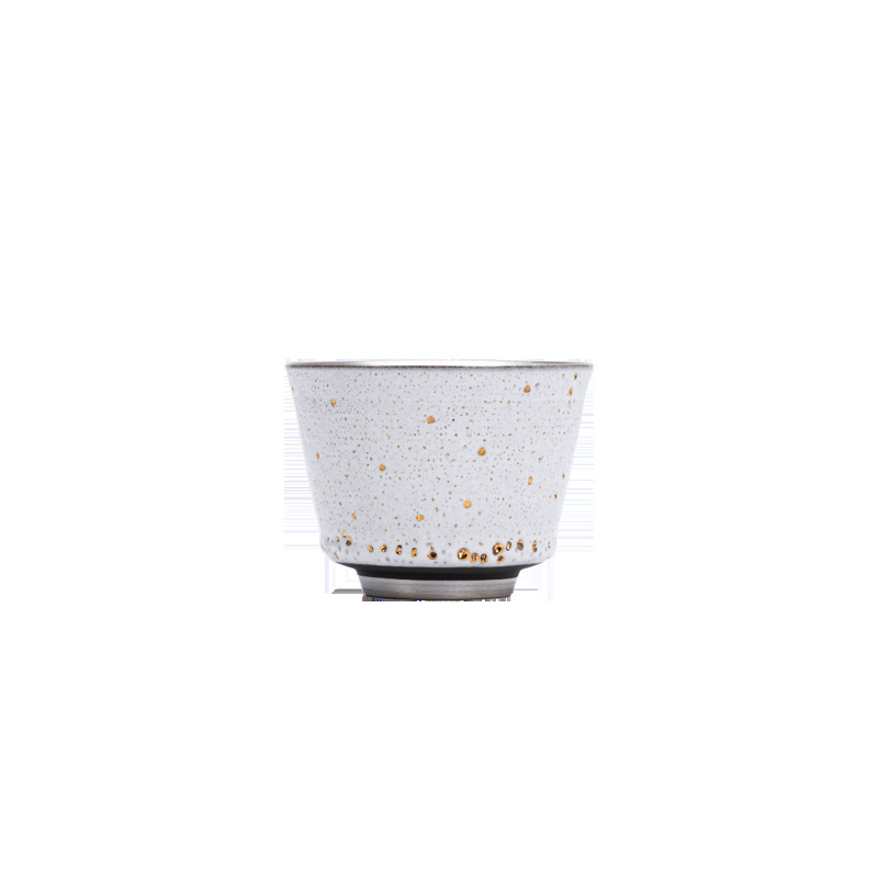 Ceșcuță de ceai din ceramică, în stil japonez, cu bol de ceai și suport – design retro, o singură ceașcă