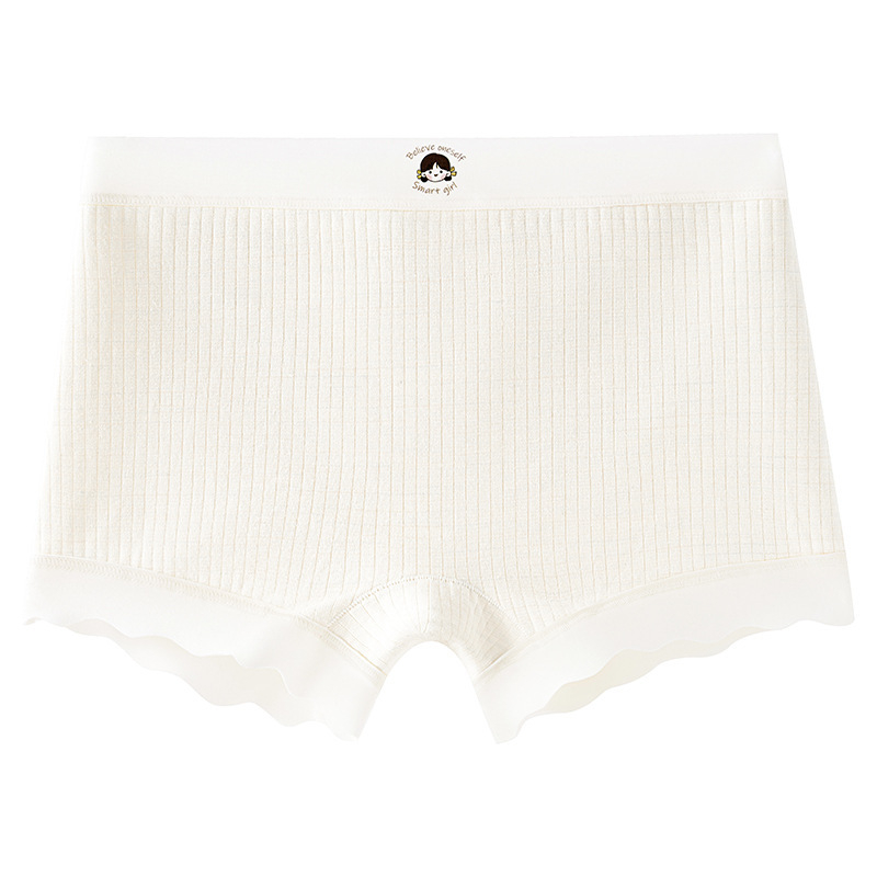 Lányoknak szóló pamut boxer short, középmagas derék, antibakteriális bevonattal, fejlesztési időszakhoz, minden évszakban