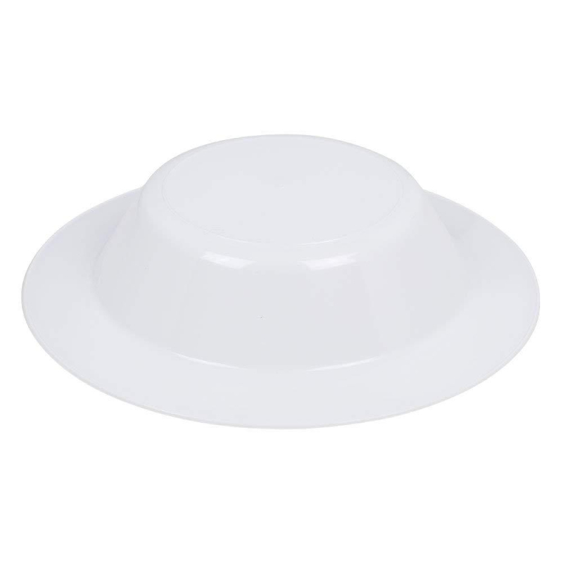 Boluri de unică folosință de 5 inch, cu margine aurie – pentru desert, înghețată, supă și orez, din plastic dur, set de 8 buc.