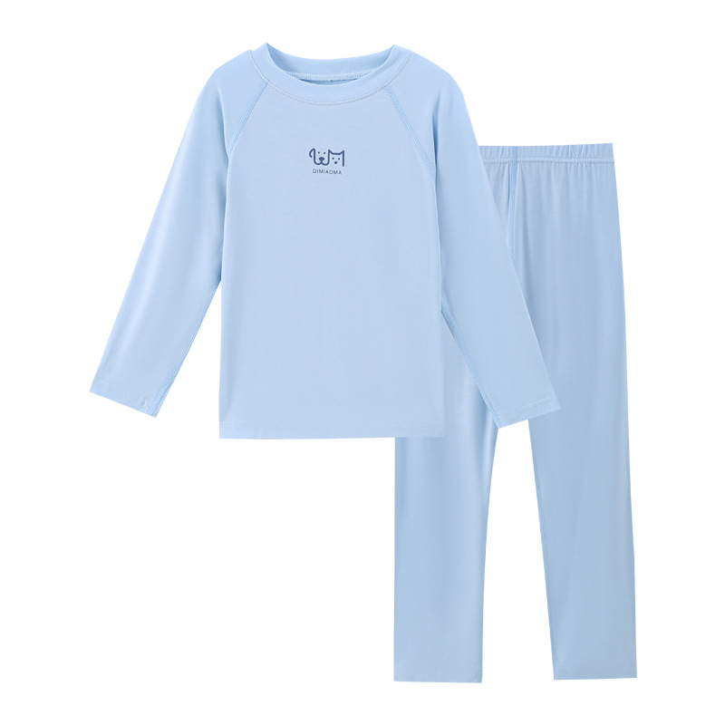 Dječji pidžama od modalnog materijala, unisex, top s dugim rukavima i hlače za kućnu upotrebu
