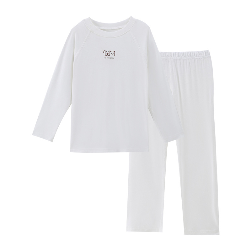Dječji pidžama od modalnog materijala, unisex, top s dugim rukavima i hlače za kućnu upotrebu