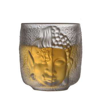 Ceșuță de ceai, stil japonez, din sticlă cristalină, design Zen, pentru uz casnic.