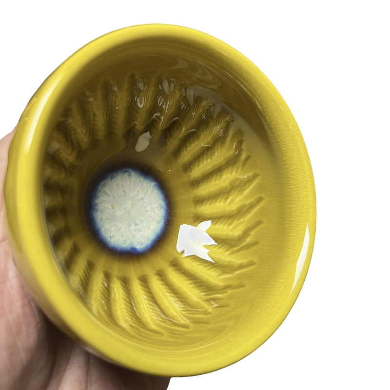 Ceașcă de ceai ceramic Jianyang Jianzhan cu vene galbene, glazură la cuptor, ceașcă de degustare