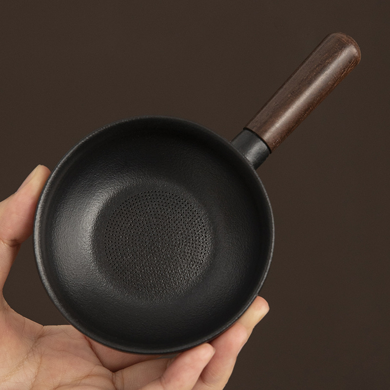 Filtru ceramic pentru ceai cu separare a frunzelor – strecurător de ceai și dispozitiv de preparare, ornament de masă pentru ceai, accesorii ceremonie ceai