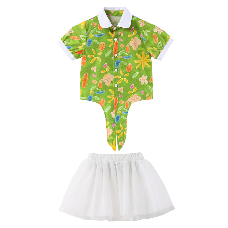 Dječja ljetna školska uniforma – set s kratkim rukavima i hlačama, pamuk, unisex, britanski stil