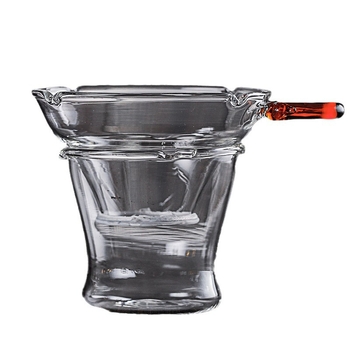 Filtru de ceai din sticlă borosilicat de înaltă rezistență, sită pentru frunzele de ceai – accesorii pentru ceremonia ceaiului