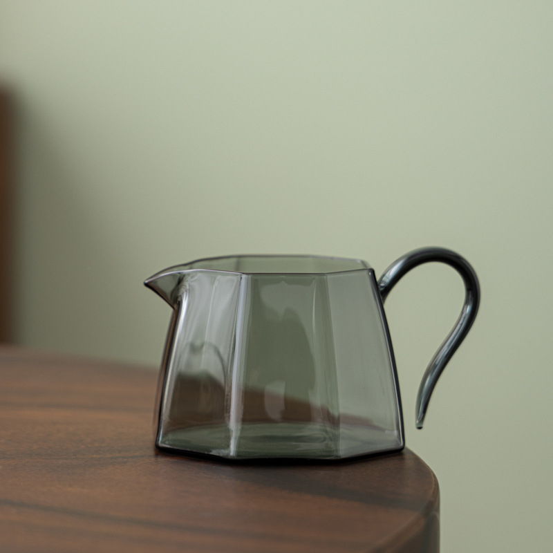 Filtru de ceai din sticlă borosilicată înaltă, cu mâner, rezistent la temperaturi ridicate, filtru de ceai mai gros