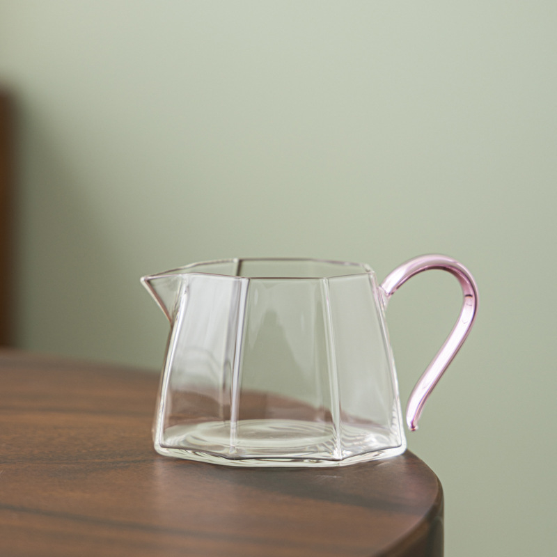 Filtru de ceai din sticlă borosilicată înaltă, cu mâner, rezistent la temperaturi ridicate, filtru de ceai mai gros