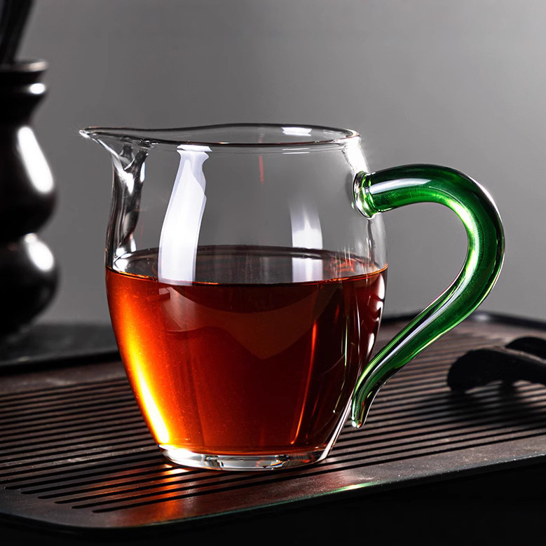 Ceașcă Gongdao din borosilicat transparent, rezistentă la temperaturi înalte, capacitate mare pentru ceremonia Gongfu de ceai