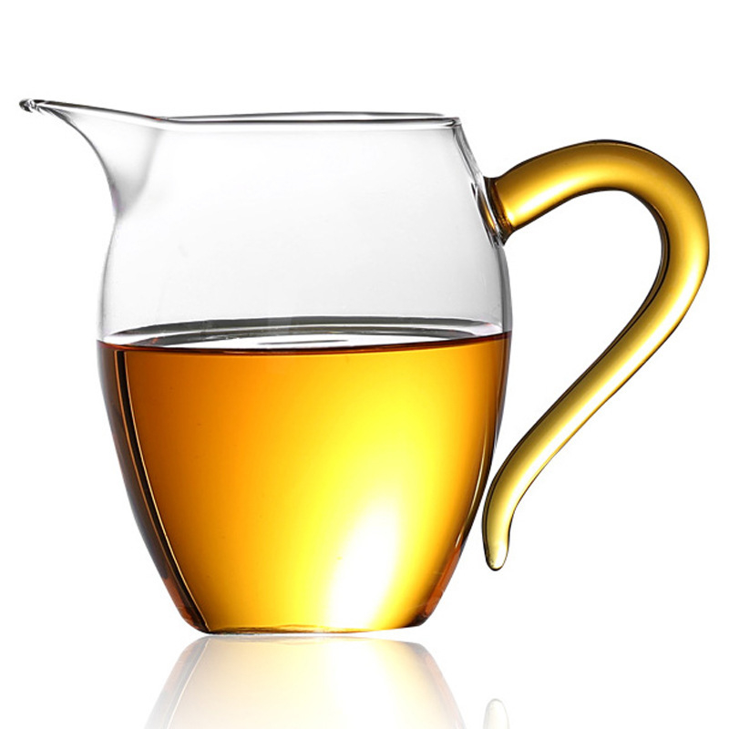 Ceașcă Gongdao din borosilicat transparent, rezistentă la temperaturi înalte, capacitate mare pentru ceremonia Gongfu de ceai