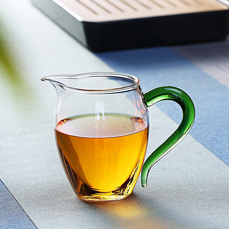 Ceașcă Gongdao din borosilicat transparent, rezistentă la temperaturi înalte, capacitate mare pentru ceremonia Gongfu de ceai