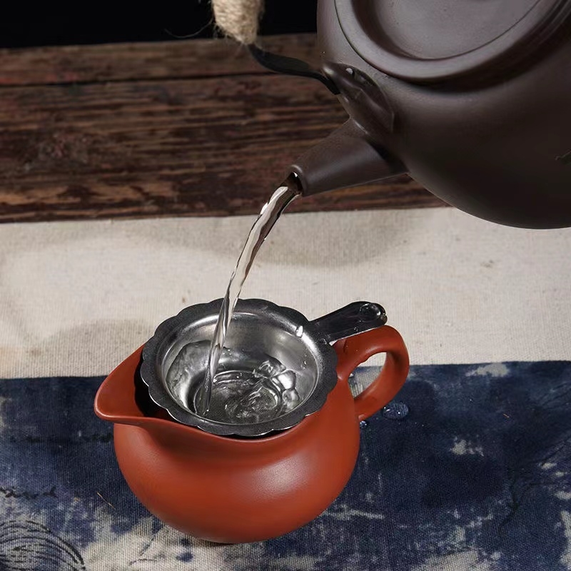 Filtru de ceai și separator pentru ceremonia Kung Fu, accesoriu mare, lucrat manual