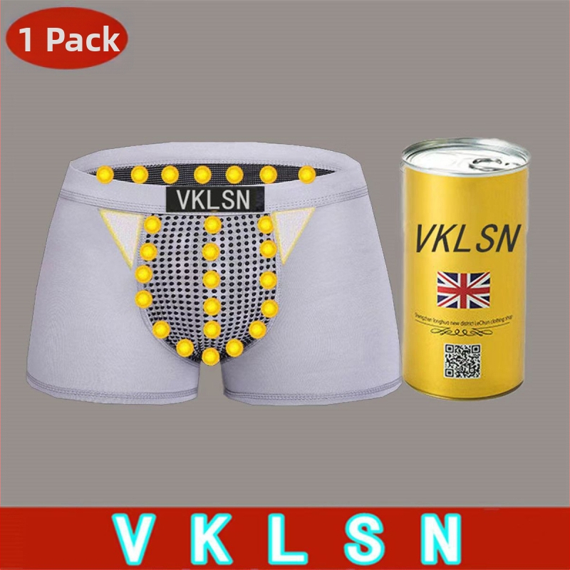 Vkls Muške bokserice, prozračne i antibakterijske, Milk Silk materijal, srednji pojas, za sve sezone