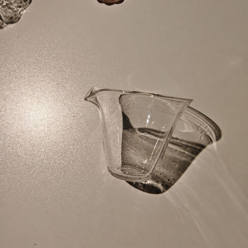 Pahar de ceai din sticlă cu bule, capacitate mare, pereți groși, anti-arzire, stil japonez
