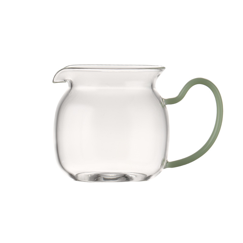 Divizor de ceai din sticlă borosilicat, set Gongfu cu ceașcă de servire rezistentă la temperaturi înalte