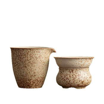 Filtru ceramic de ceai integrat cu cană de distribuție și tavă de ceai – set pentru ceremonia de ceai Kung Fu acasă