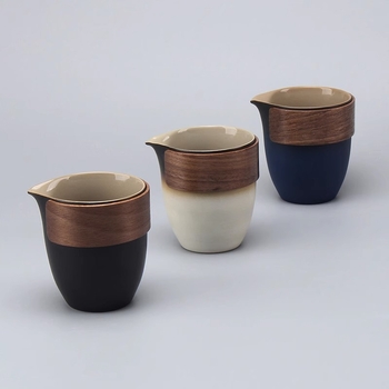 Set de ceai din ceramică neagră pentru Kung Fu, cu mâner anti-arzire, include strecurător de ceai și o tavă mare pentru ceai