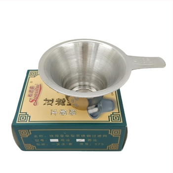 Songsitai strecurător de ceai din oțel inoxidabil, cu filtru dublu, grosime 1 cm, accesoriu pentru ceremonia ceaiului