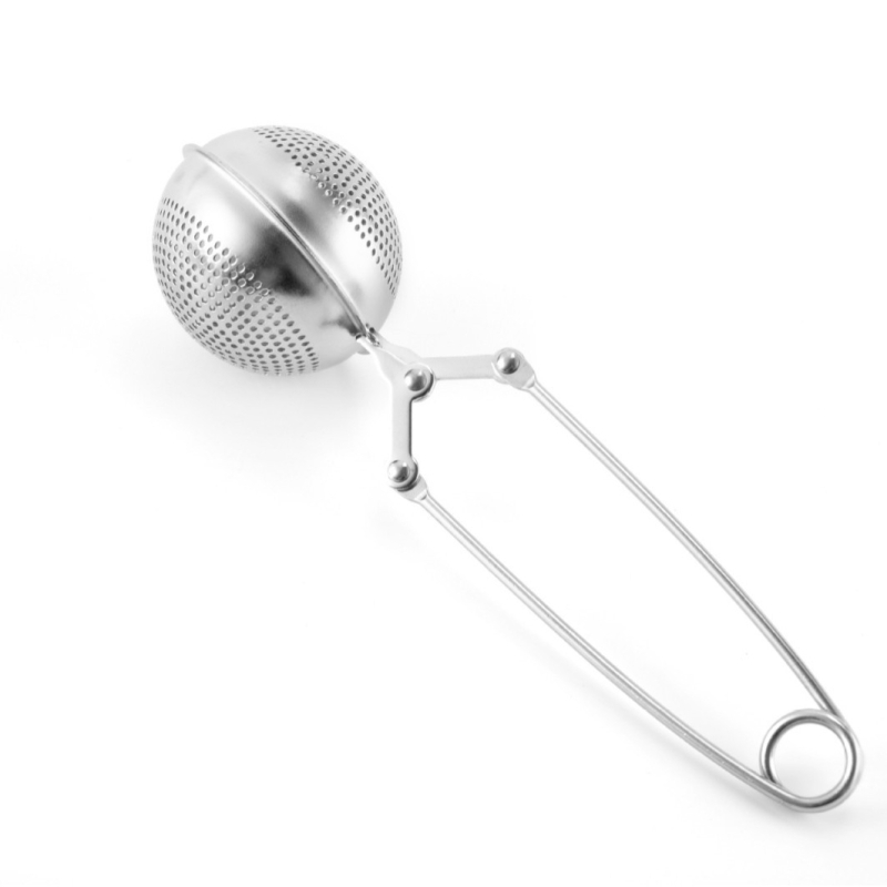 Bilă infuzor de ceai din oțel inoxidabil cu clemă – filtru de ceai