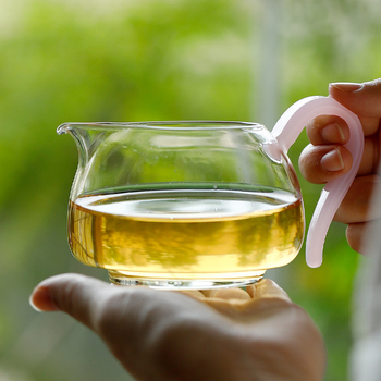 Set de ceai Gongfu din sticlă pentru uz casnic, sticlă borosilicată rezistentă la căldură, separator de ceai, set de ceai transparent, accesorii minimalist