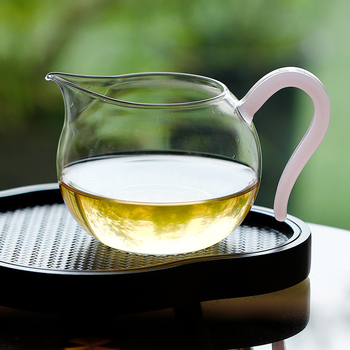Set de ceai Gongfu din sticlă pentru uz casnic, sticlă borosilicată rezistentă la căldură, separator de ceai, set de ceai transparent, accesorii minimalist