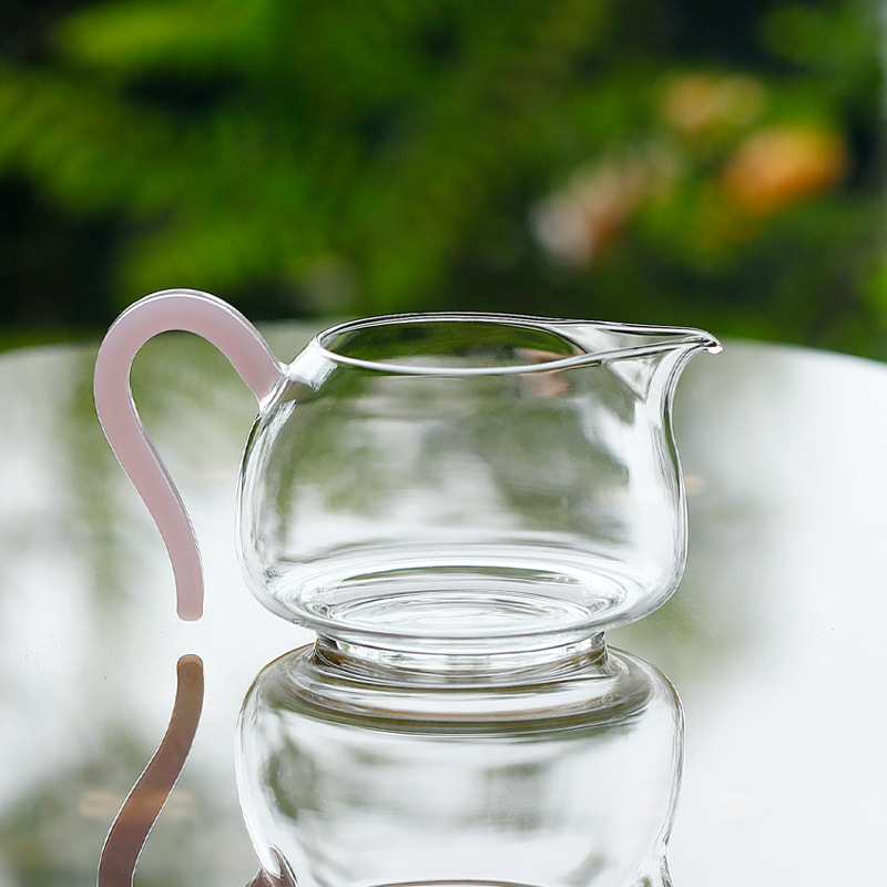 Set de ceai Gongfu din sticlă pentru uz casnic, sticlă borosilicată rezistentă la căldură, separator de ceai, set de ceai transparent, accesorii minimalist