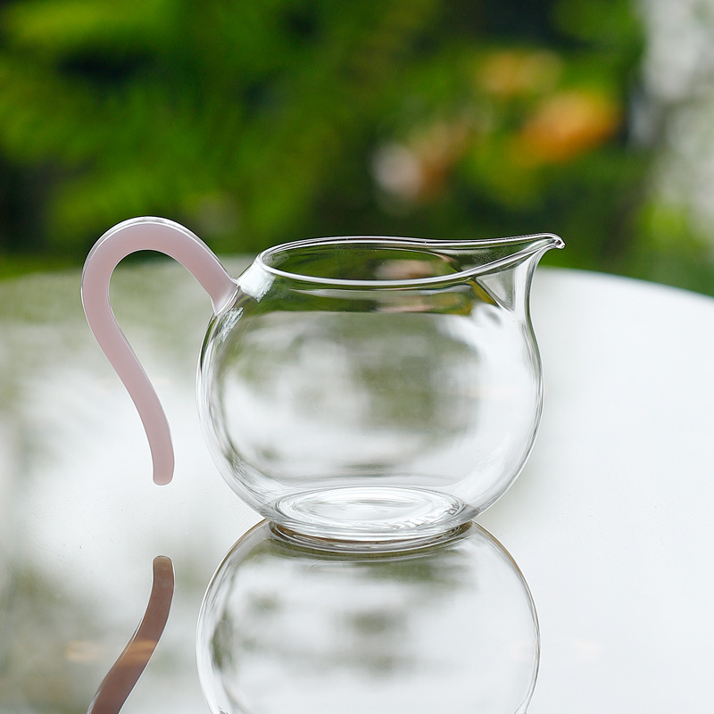 Set de ceai Gongfu din sticlă pentru uz casnic, sticlă borosilicată rezistentă la căldură, separator de ceai, set de ceai transparent, accesorii minimalist