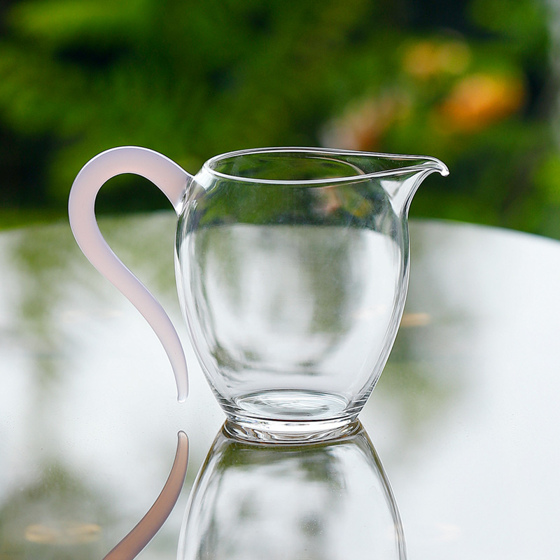Set de ceai Gongfu din sticlă pentru uz casnic, sticlă borosilicată rezistentă la căldură, separator de ceai, set de ceai transparent, accesorii minimalist